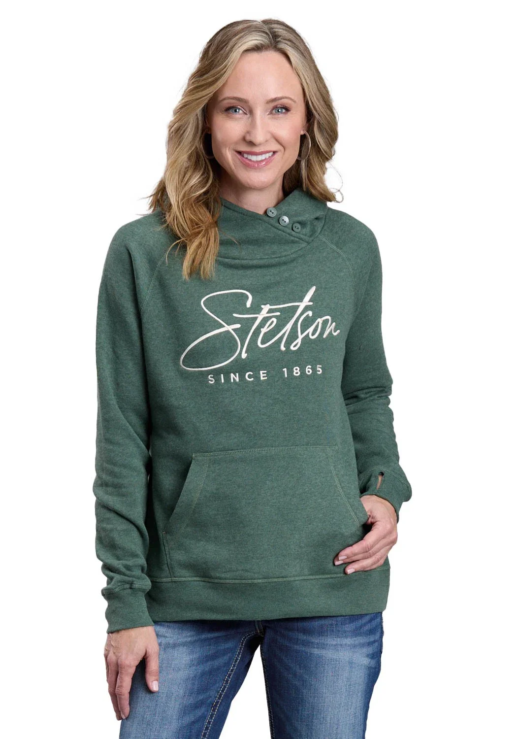 Stetson Ladies Embroidered Hoodie - CLEARANCE - Image 3