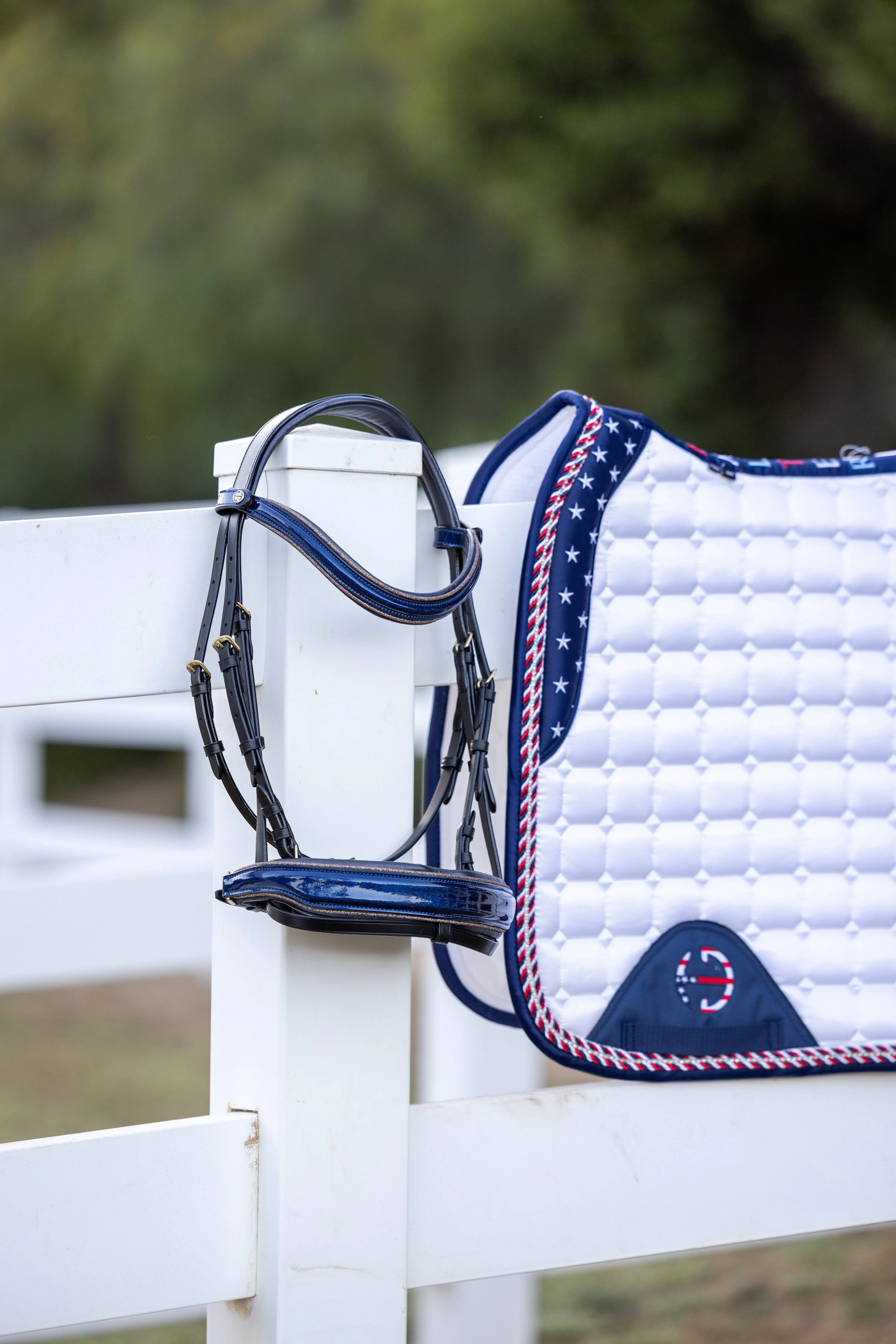 TEAM USA Satin Classic Dressage Saddle Pad - Image 4