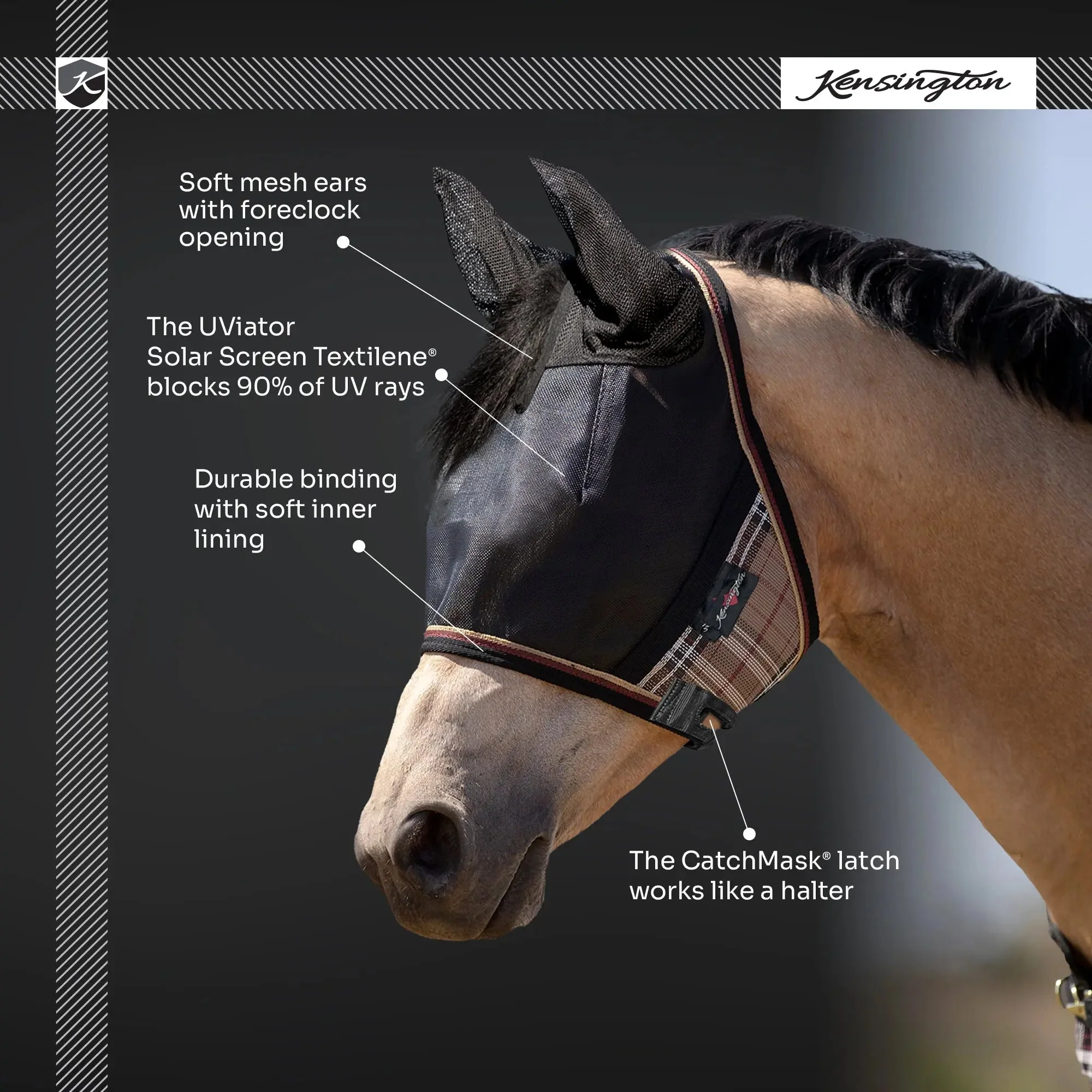 UViator Catch Mask with Ears - 90% UV Blocking - Image 9