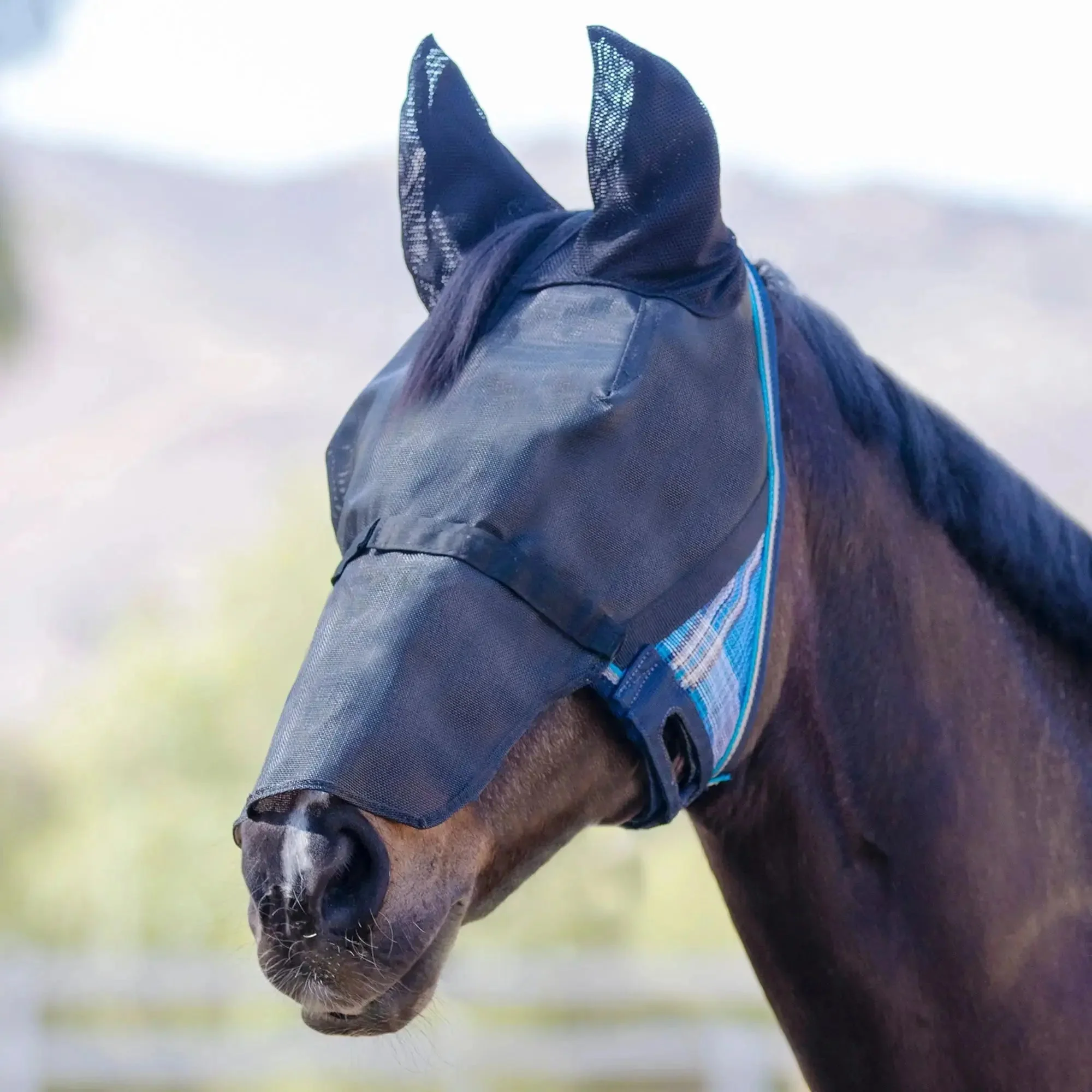 UViator CatchMask - Soft Mesh Ears with Forelock Opening and Removable Nose - 90% UV Blocking - Image 7