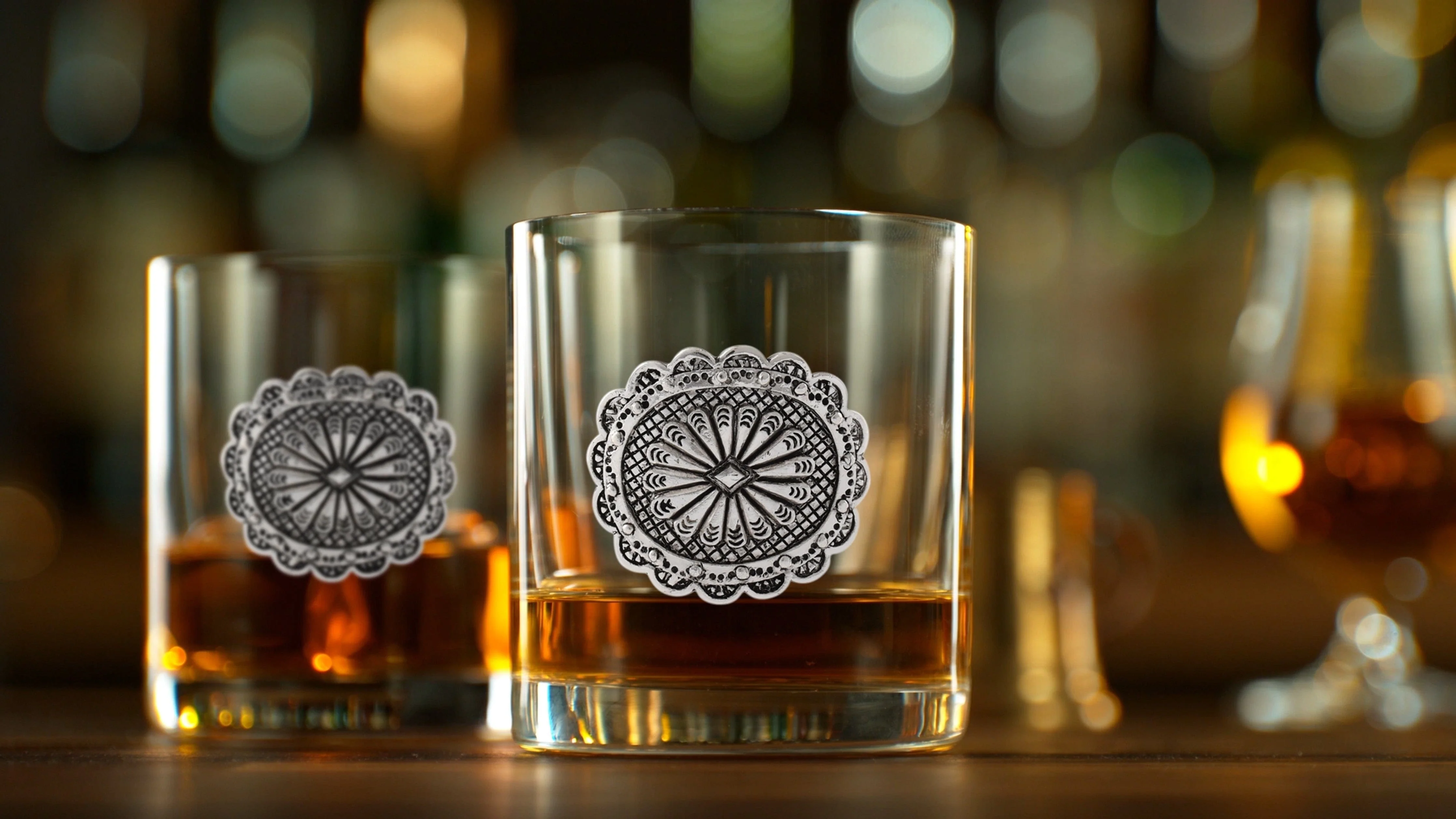 Western Concho Bar Glasses Set of 4 - Image 7
