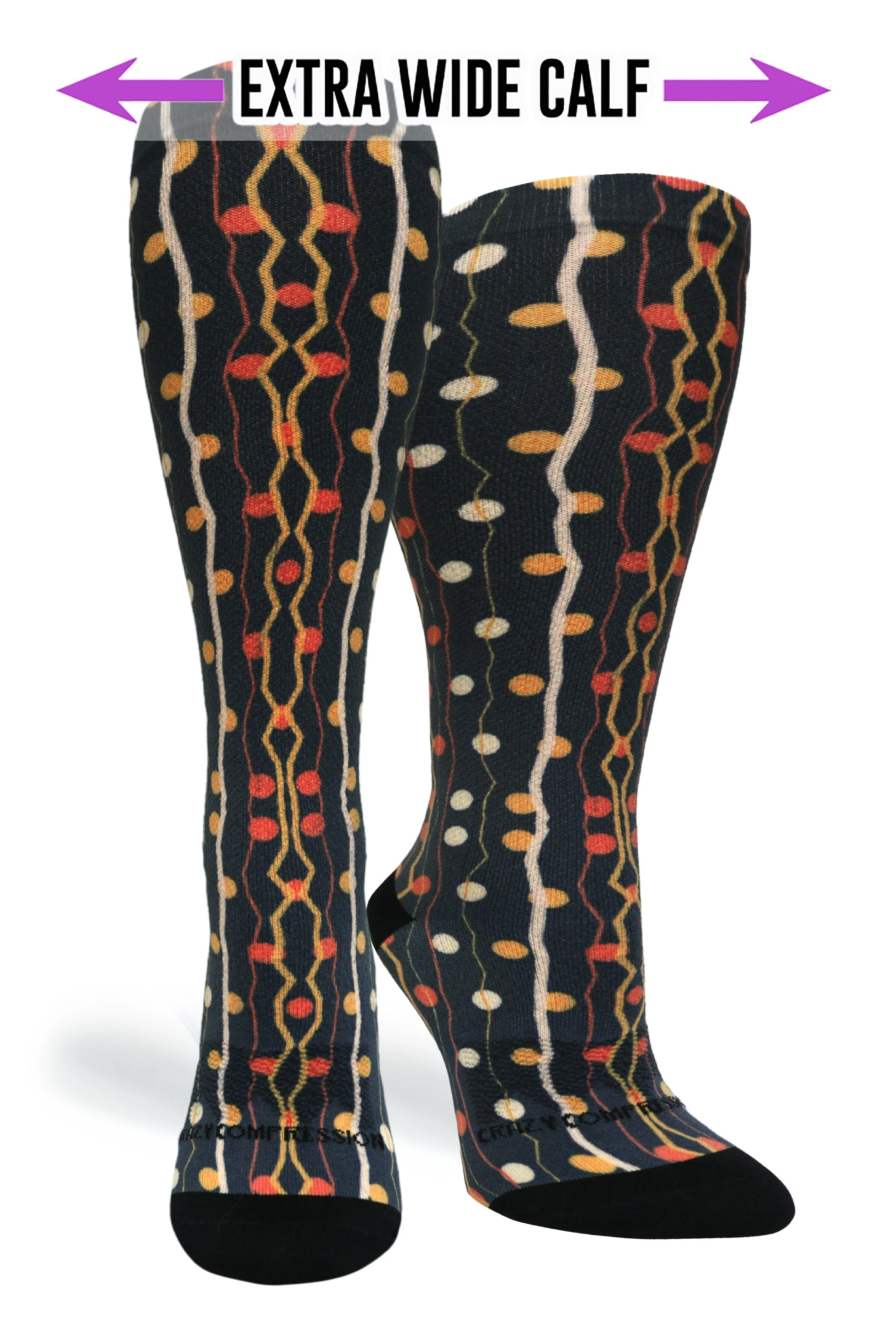Zigzag Dots Compression Socks - Image 2